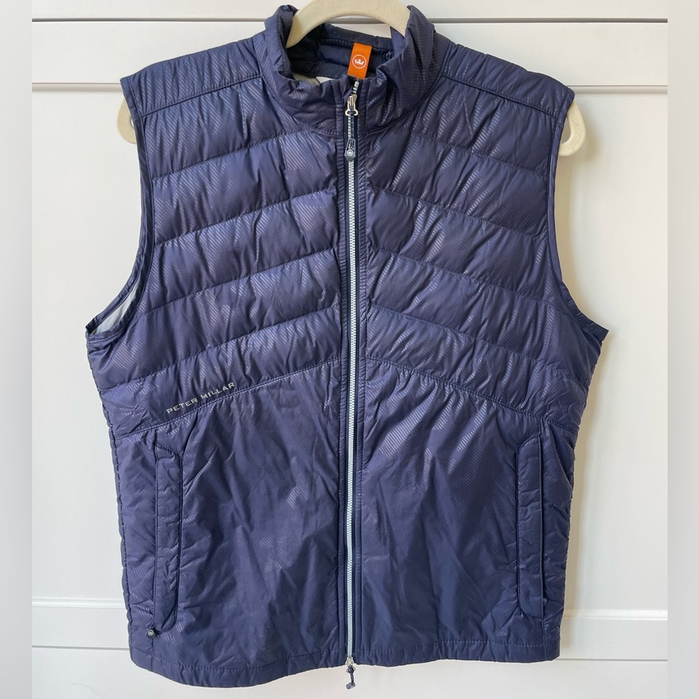 Peter Millar Mens Vest; Size Medium; Navy blue; Excellent condition